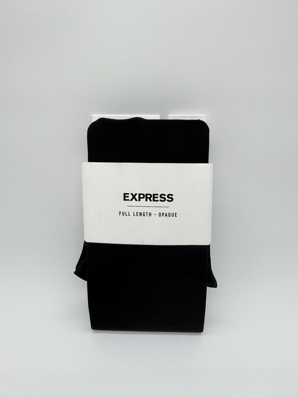 Women's Express Full Length Opaque Tights Black Size S/M New